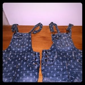 Girls overalls shorts